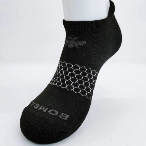 Bombas Ankle Socks Small 6 Pair Womens Honeycomb Black/Grey BNWT - Picture 4 of 15